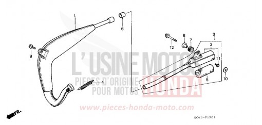 EXPANSION CHAMBER (RG/RH/RJ/RK) CR80RJ de 1988